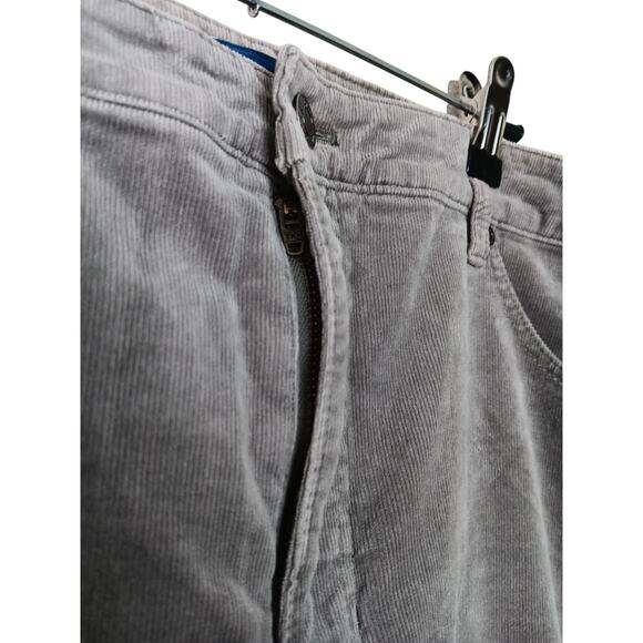Talbots Gray High Waist Straight Corduroy Dress Pants Size 16 Cotton Blend Zip - Picture 5 of 14